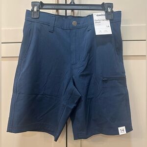 NWT Sonoma Performance boys Navy Blue Shorts- 14